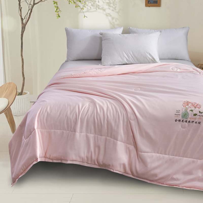 紫韵金银花清凉护肤被200*230CM（单位：床） 粉色 200*230